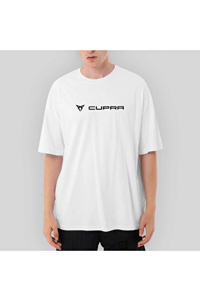 Z zepplin Oversize White T-Shirt - Cupra Text