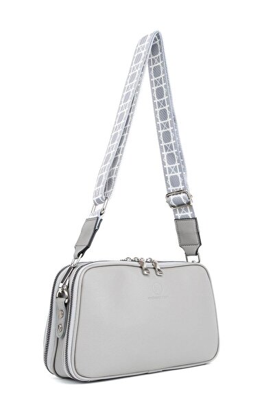 HNB ÇANTA Crossbody Women's Shoulder Bag Madame Vera Mv015 Gray