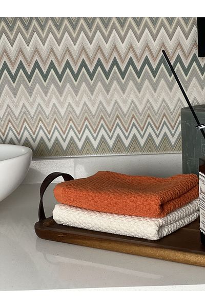 Plume Ceramic Home PlumeHome Bathroom&Guest&Kitchen&Dowry Gift Hand Towel Set - 30x50 - Set of 2