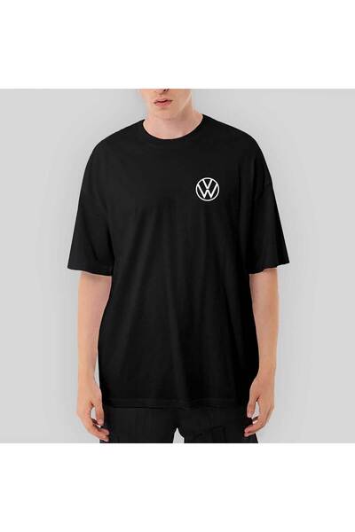 Z zepplin Volkswagen Νέο λογότυπο Oversize Μαύρο T-Shirt