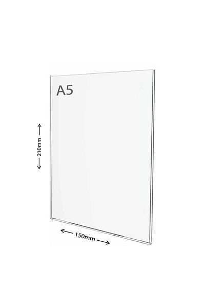Display Malzeme Dm A5 U Type Vertical Table Top Transparent Plexi Foiling Price