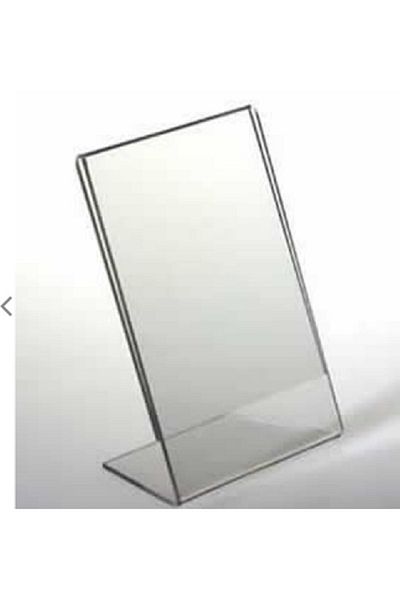 SOLİDCLASS Pack of 8 L Type A4 Plexi Foyluk Brochure-vertical A4 Foyluk