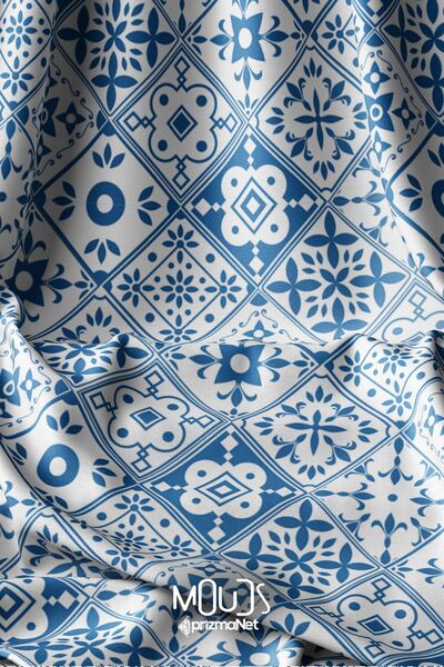 Moud's Етнічний візерунок із суцільною фактурою - 155 см Kms-06