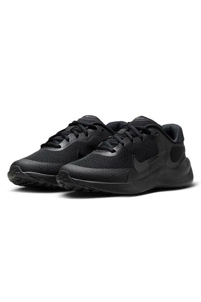 Nike Revolution 7 (Gs) Black Running Shoes - FB7689-001