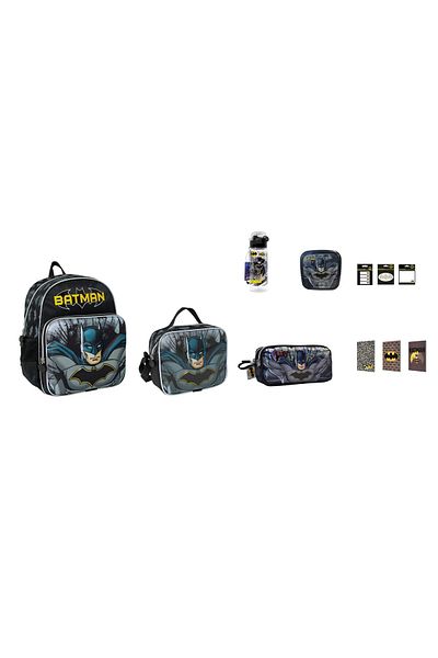 Batman 11 Piece Embossed Kindergarten Bag Set