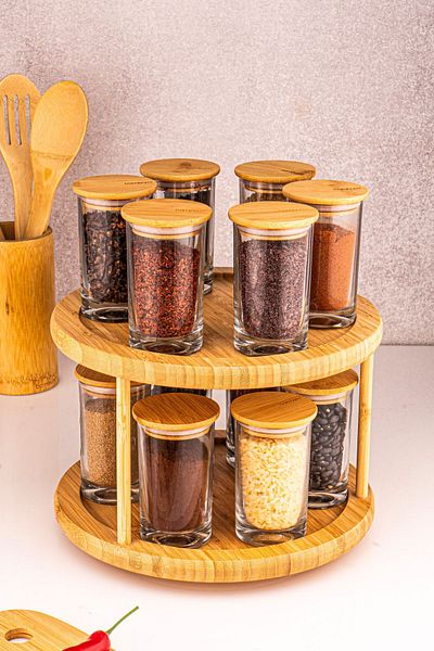 Bambum Lella 13 Pieces - Set with Stand and Spice Rack