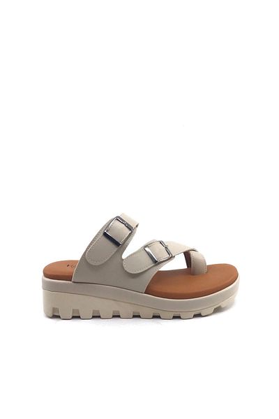 AYAKKABIMOOD Shoesmood CC 401 - Γυναικείες Παντόφλες Σαγιονάρες Χρώμα δέρματος