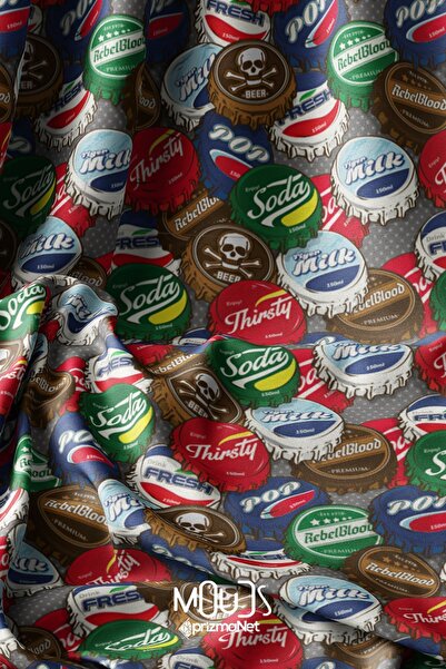 Moud's Цифровий друкований сукняний матеріал - Old Cover, ширина 155 см, Kms-65