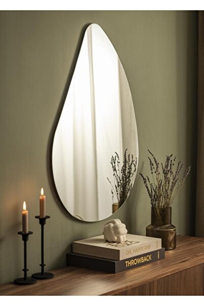 MKS Design Damla Ayna / Asimetrik Ayna / Dekor Aynası / Konsol Aynası / Düzensiz Ayna / Salon Aynası