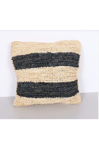 Mylamp 47x47cm Tricotat natural și negru în două sensuri