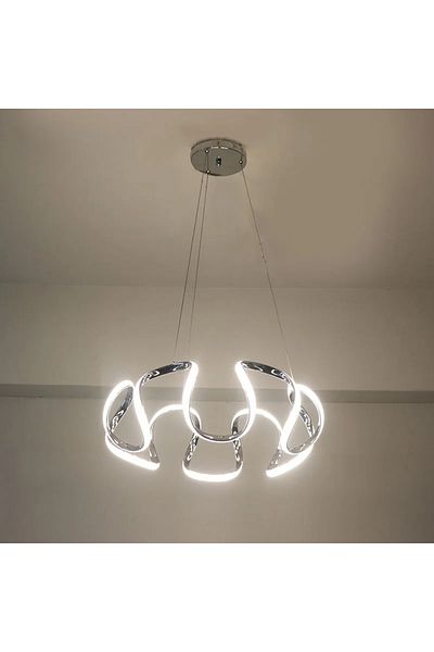 LİVORA LIGHTING Modern Chrome Led Chandelier - Spider Model 3, 3 Colors