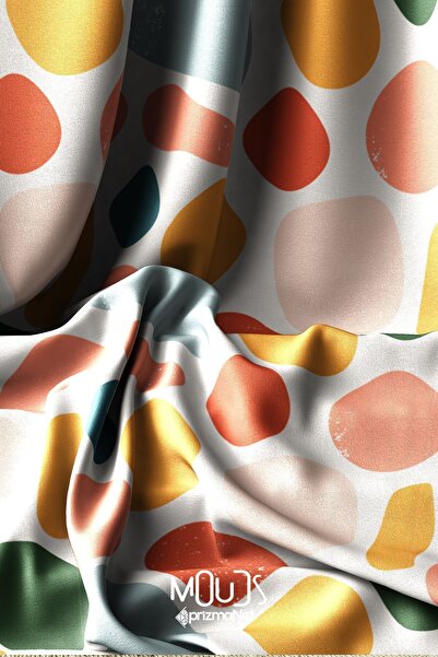 Moud's Цифровий друкований аркуш - Шовковиста текстура, ширина 155 см, Kms-121