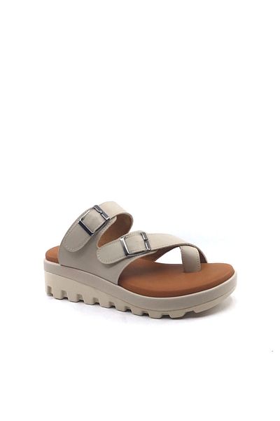 AYAKKABIMOOD Shoesmood CC 401 - Γυναικείες Παντόφλες Σαγιονάρες Χρώμα δέρματος