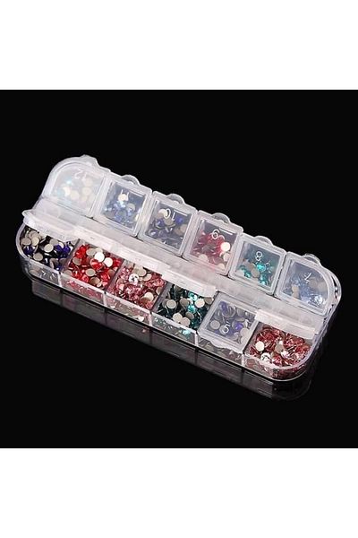 epoksi kalıp cank 12 Compartment Storage Bead Box - Material and Ring Box