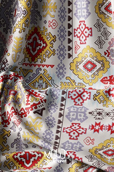 Moud's Анатолія 8 Візерункова цифрова друкована сукня - 155 см Kms-13