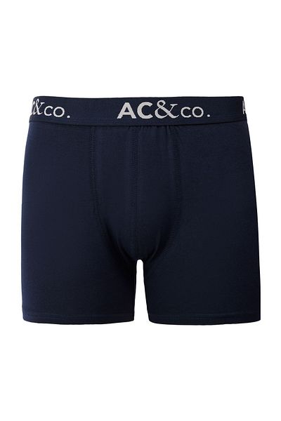 AC&Co / Altınyıldız Classics Ανδρικό Premium βαμβακερό μπλε-πράσινο μοτίβο εύκαμπτο πακέτο μπόξερ 3 τεμαχίων
