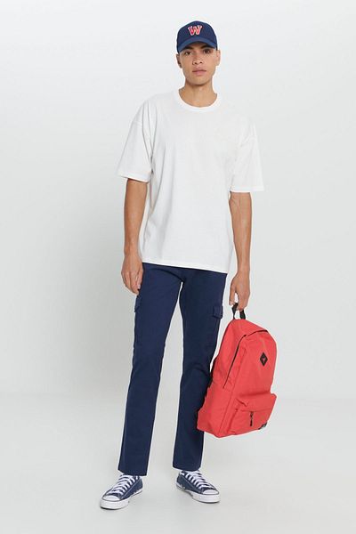 AC&Co / Altınyıldız Classics Men's Navy Blue Extra Slim Fit Slim Fit Cargo Pocket Cotton Stretch Trousers