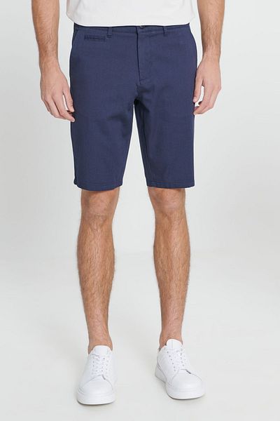 AC&Co / Altınyıldız Classics Ανδρικό σορτς τσεπάκι σε στενή κοπή στο πλάι, σε μπλε Navy Slim Fit