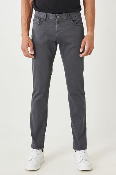 ALTINYILDIZ CLASSICS Ανδρικό παντελόνι Anthracite Slim Fit Slim Fit - 360 Degree All Direct Stretching