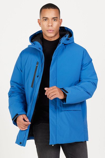 AC&Co / Altınyıldız Classics Ανδρικό παλτό με κουκούλα Saks με κουκούλα Standard Fit Ζεστό αντιανεμικό παλτό