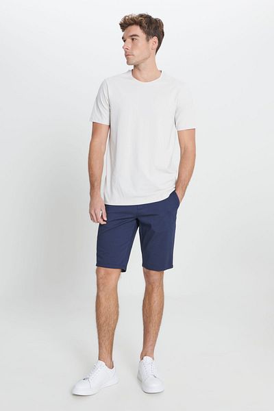 AC&Co / Altınyıldız Classics Ανδρικό σορτς τσεπάκι σε στενή κοπή στο πλάι, σε μπλε Navy Slim Fit