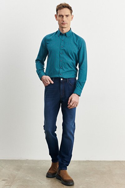 ALTINYILDIZ CLASSICS Чоловічі сині джинси Comfort Fit, зручний крій, 100% бавовна, джинсова тканина