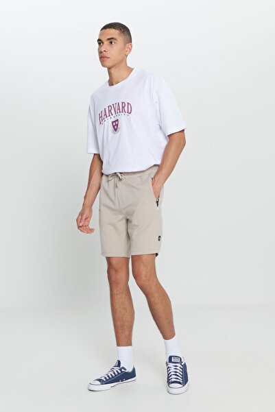 AC&Co / Altınyıldız Classics Ανδρικό μπεζ κανονικό σορτς με κανονική εφαρμογή και τσέπες