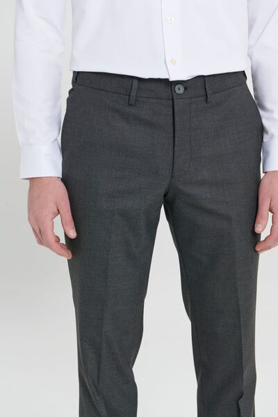ALTINYILDIZ CLASSICS Erkek Siyah Comfort Fit Rahat Kesim Yan Cepli Desenli Beli Lastikli Pantolon