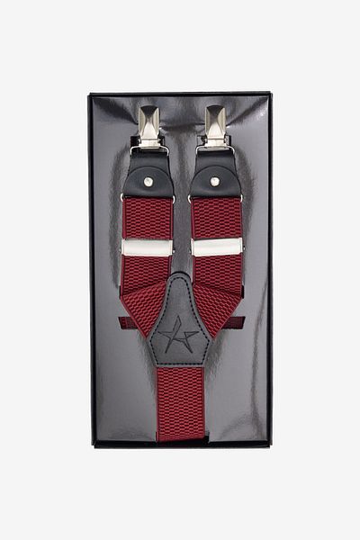 ALTINYILDIZ CLASSICS Ανδρικό λουράκι παντελονιού Claret Red - Ειδικό κουτί δώρου