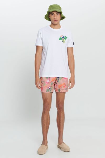 AC&Co / Altınyıldız Classics Ανδρικό μπλουζάκι με κανονική εφαρμογή, κανονική εφαρμογή, 100% βαμβακερό και μαλακό σχέδιο με στάμπα με λαιμόκοψη