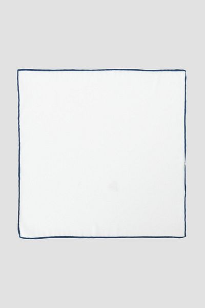 ALTINYILDIZ CLASSICS Batistă clasică pentru bărbați - cu model alb bleumarin