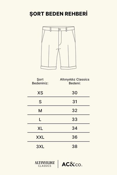 AC&Co / Altınyıldız Classics Pánské modré strečové džínové šortky Slim Fit