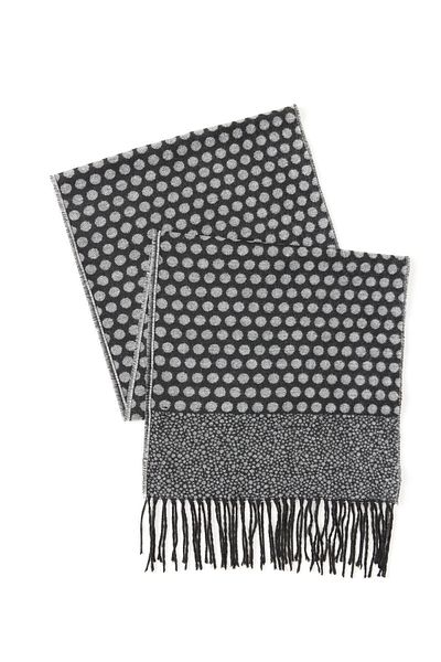 AC&Co / Altınyıldız Classics Men's Grey-black Patterned Scarf
