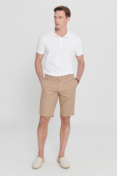ALTINYILDIZ CLASSICS Pantaloni scurți pentru bărbați, din bumbac, slim fit, cu buzunare laterale