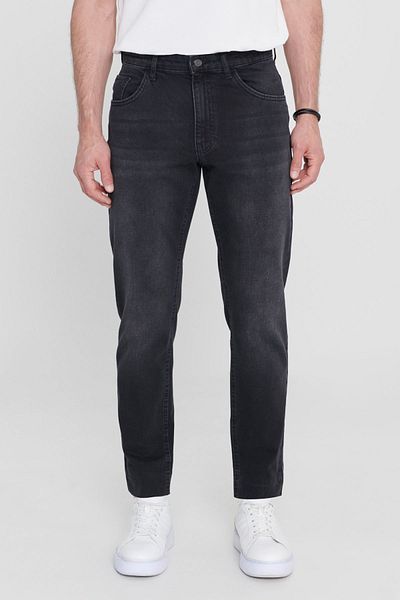 ALTINYILDIZ CLASSICS Herrenjeans, Anthrazit, Comfort Fit, Relaxed Cut, 100 % Baumwolle