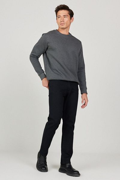 AC&Co / Altınyıldız Classics Men's Black Extra Slim Fit Slim Fit Rıss Cotton Flexible Denim Jean Jeans