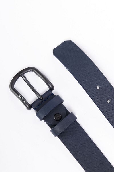 AC&Co / Altınyıldız Classics Ανδρική ζώνη Navy Blue Casual από συνθετικό δέρμα