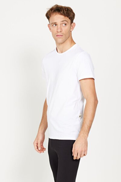 AC&Co / Altınyıldız Classics Μπλουζάκι εσωρούχων με κανονική εφαρμογή που διατηρεί τη θερμότητα και αναπνέει