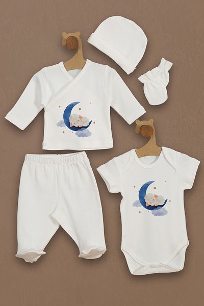 Homamia 5-Piece 100% Organic Hospital Exit Lamb Set
