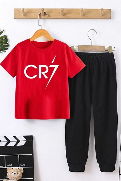 trendypassion Children Cr7 Bottom - Top Tracksuit Set