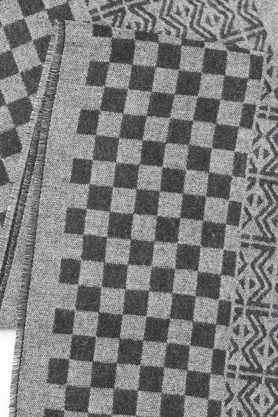 AC&Co / Altınyıldız Classics Men's Grey-anthracite Patterned Scarf