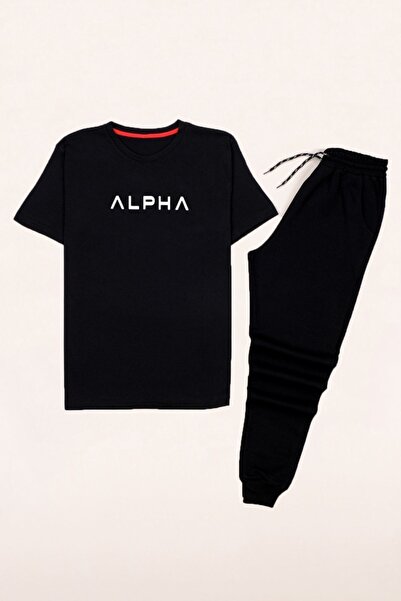 trendypassion طقم بدلة رياضية بطبعات ألفا