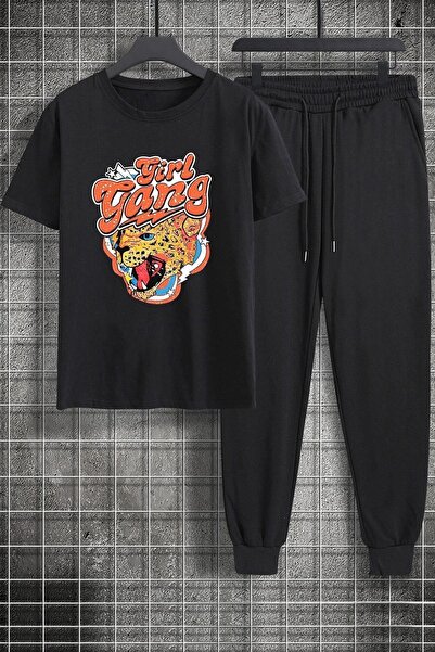 trendypassion Σετ γυμναστικής 2 τεμαχίων Unisex Girl Gang με στάμπα