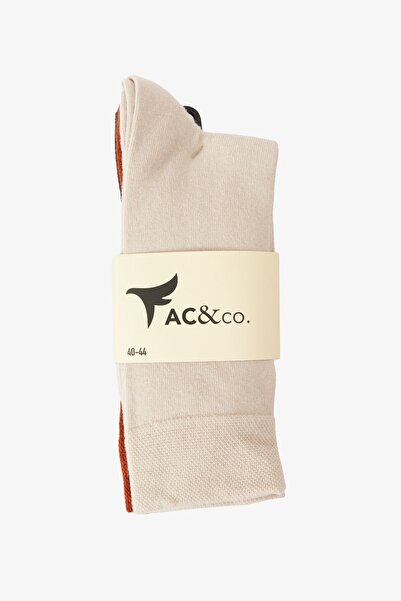 AC&Co / Altınyıldız Classics Мъжки смесени 5 памучни гъвкави обикновени чорапи до глезена