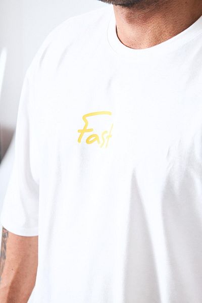 FAST EFFECT WEAR تي شيرت Gorilpia كبير الحجم - طباعة رقمية خلفية