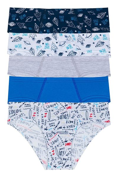Sensu Boy's Cotton 5-Piece Panties Set - Kids2000
