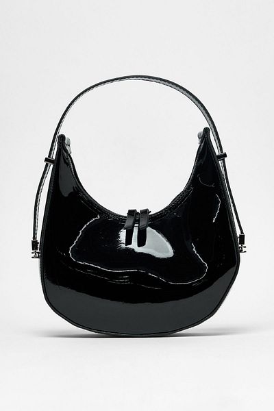 ALTUDA Women's Patent Leather Baguette Bag Cherry