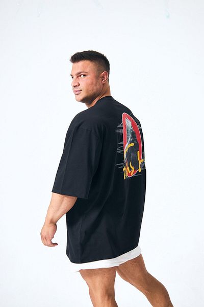 FAST EFFECT WEAR Gorilpia Oversize T-Shirt - Ψηφιακή εκτύπωση στην πλάτη