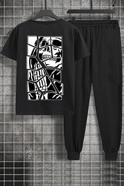 trendypassion Σετ φόρμας 2 τεμαχίων Unisex Skullcracked Printed