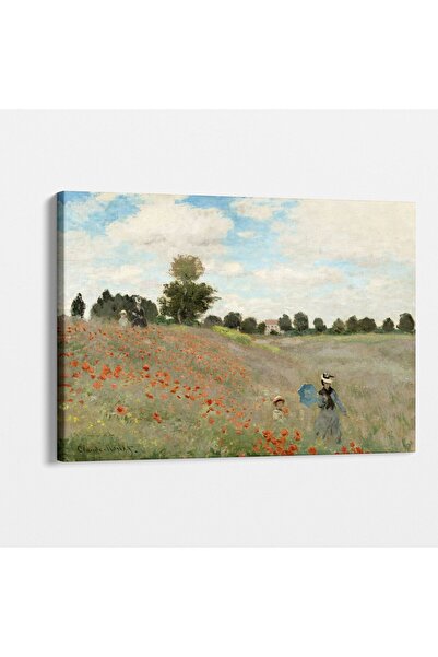 TabloShop Claude Monet - Gelincikler (POPPY FİELD) Tablosu - Estetik Duvar Dekoru